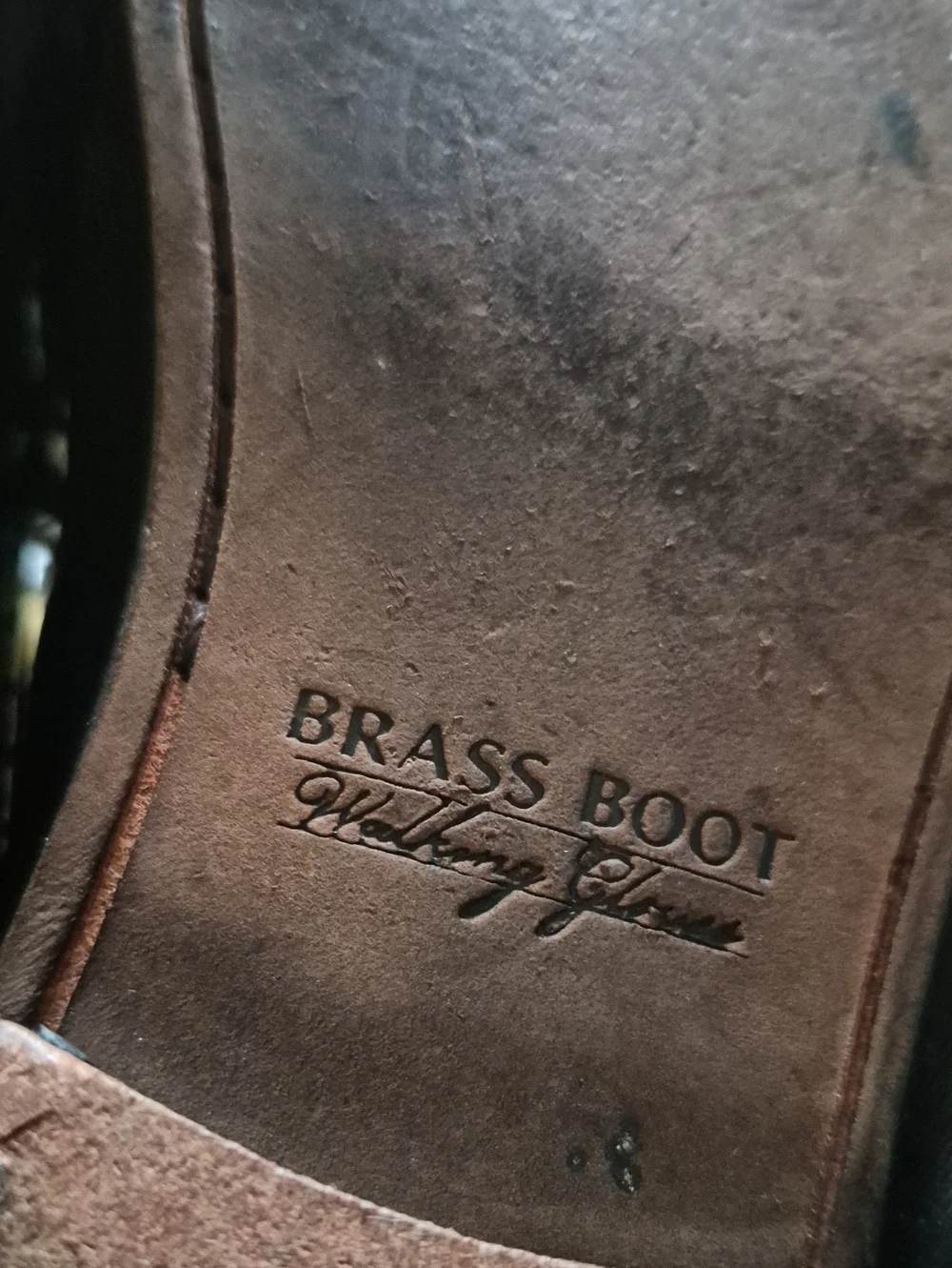 Brass Boot Loafers Mens Sz 8.5 M.(#3054D) Black Woven Leather  Almond Toe.